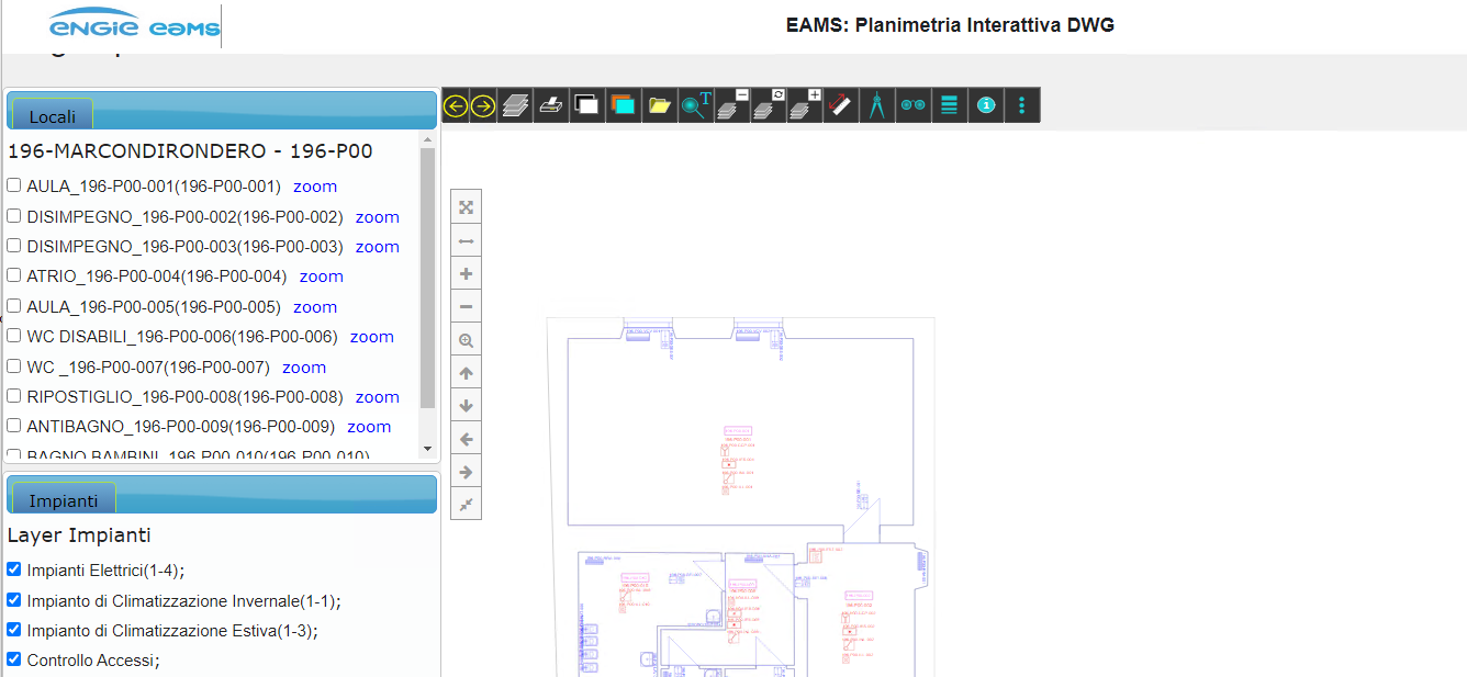 CADViewer Used in Engie Italia application wiht ProtecSrl 